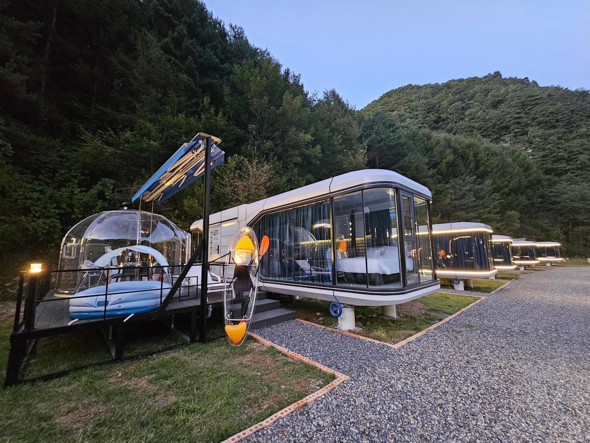 Galaxy X Hotel Type Caravan Glamping & Pension Pjongczang Zewnętrze zdjęcie